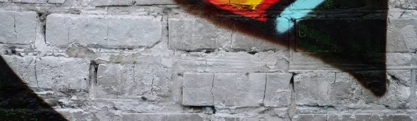 Sokak Sanatı Krom Kırmızı Tonlarında Renkli Grafiti Resmi Bir Parçasının — Stok fotoğraf