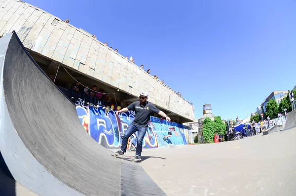 Kharkiv Ucrania Mayo 2018 Concurso Skate Skate Park Aire Libre —  Fotos de Stock