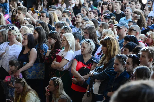 Kharkiv Ucrânia Maio 2018 Multidão Pessoas Como Espectadores Durante Festival — Fotografia de Stock