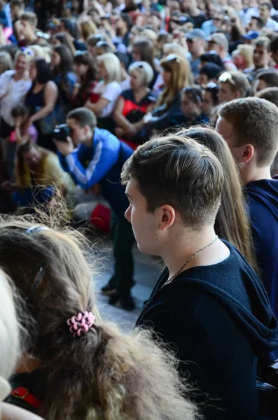 Charkov Ukrajina Května 2018 Dav Lidí Jako Diváci Během Každoročního — Stock fotografie