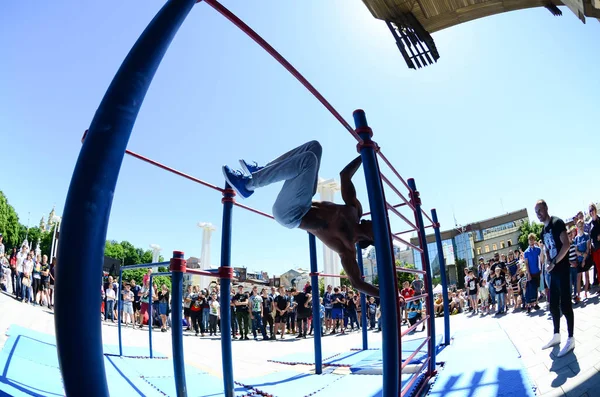 Kharkiv Ucrânia Maio 2018 Show Treino Rua Durante Festival Anual — Fotografia de Stock