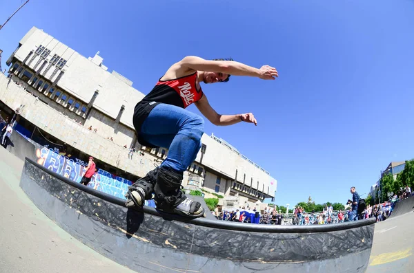 Kharkiv Ukraine May 2018 Roller Skating Annual Festival Street Cultures — Stock Photo, Image