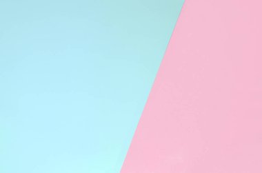Doku arka planını moda pastel renkler. pembe ve mavi geometrik desen kağıtları. en az soyut.