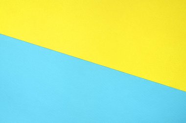 Doku arka planını moda pastel renkler. Sarı ve mavi geometrik desen kağıtları. en az soyut.