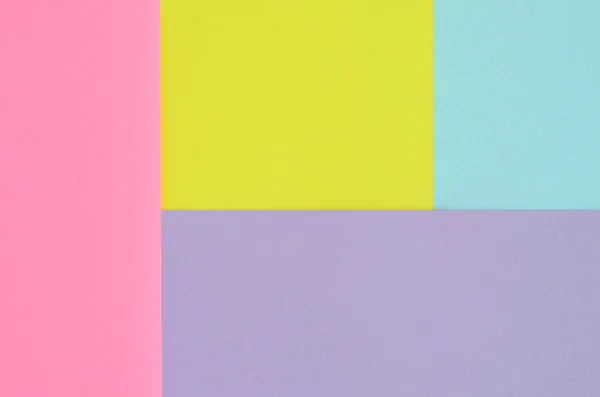 Текстура Фона Моды Пастельные Цвета Бумаги Розового Фиолетового Желтого Синего — стоковое фото