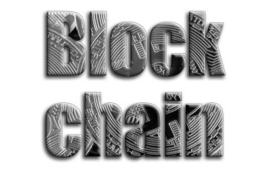 Blok zinciri. Yazıt birkaç gümüş bitcoins tasvir fotoğrafçılığın bir dokusu vardır.