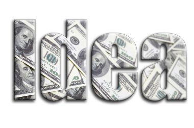 Fikir. Yazıt gösteriyor bize para bir sürü fotoğraf bir dokusu vardır.