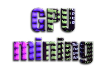 GPU incelemesi. Yazıt cryptocurrency araştırma yazılım ekran gösteriyor fotoğrafçılığın bir dokusu vardır.