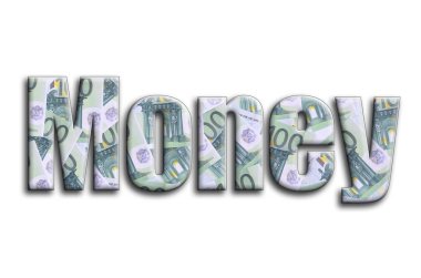 Para. Yazıt fotoğrafçılığın bir sürü 100 euro para fatura tasvir bir dokusu vardır.