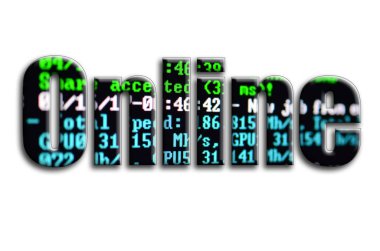 Online. Yazıt cryptocurrency araştırma yazılım ekran gösteriyor fotoğrafçılığın bir dokusu vardır.