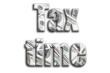 Vergi zamanı. Yazıt gösteriyor bize para bir sürü fotoğraf bir dokusu vardır.