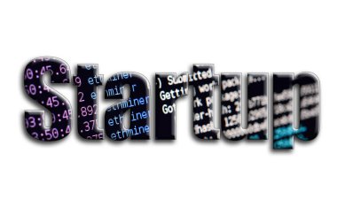 Başlangıç. Yazıt cryptocurrency araştırma yazılım ekran gösteriyor fotoğrafçılığın bir dokusu vardır.