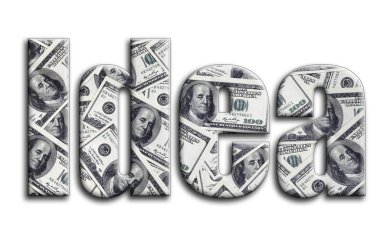 Fikir. Yazıt gösteriyor bize para bir sürü fotoğraf bir dokusu vardır.