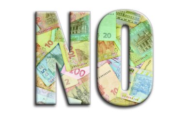 No Yazıt fotoğrafçılığın bir sürü Ukraynalı para fatura tasvir bir dokusu vardır.