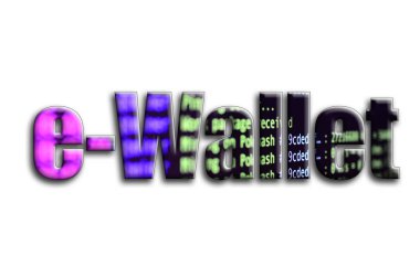 e-cüzdan. Yazıt cryptocurrency araştırma yazılım ekran gösteriyor fotoğrafçılığın bir dokusu vardır.