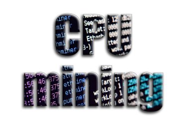 CPU incelemesi. Yazıt cryptocurrency araştırma yazılım ekran gösteriyor fotoğrafçılığın bir dokusu vardır.