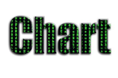 Grafik. Yazıt yeşil arıza sembolleri gösteriyor fotoğrafçılığın bir dokusu vardır.