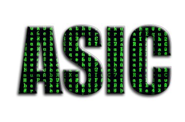 ASIC. Yazıt yeşil arıza sembolleri gösteriyor fotoğrafçılığın bir dokusu vardır.