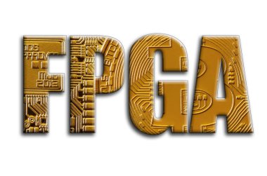 FPGA. Yazıt birkaç bitcoins tasvir fotoğrafçılığın bir dokusu vardır.