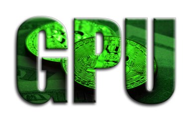 GPU. Yazıt birkaç bitcoins doları faturalarında gösterilen fotoğrafçılığın bir dokusu vardır.
