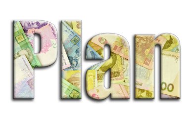 Planı. Yazıt fotoğrafçılığın bir sürü Ukraynalı para fatura tasvir bir dokusu vardır.