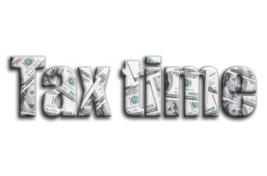 Vergi zamanı. Yazıt gösteriyor bize para bir sürü fotoğraf bir dokusu vardır.