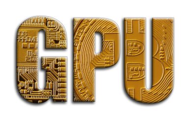 GPU. Yazıt birkaç bitcoins tasvir fotoğrafçılığın bir dokusu vardır.