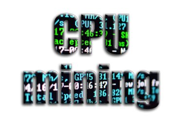 CPU incelemesi. Yazıt cryptocurrency araştırma yazılım ekran gösteriyor fotoğrafçılığın bir dokusu vardır.