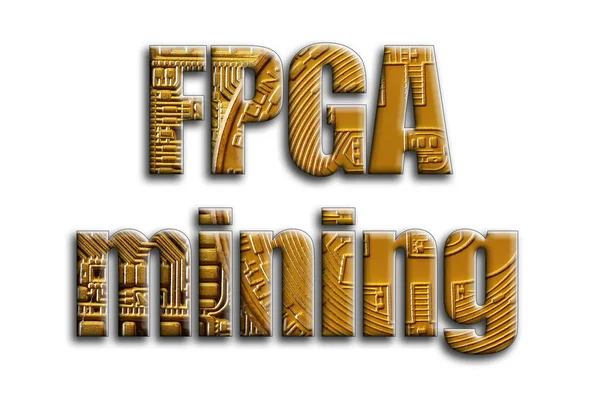 FPGA incelemesi. Yazıt birkaç bitcoins tasvir fotoğrafçılığın bir dokusu vardır.