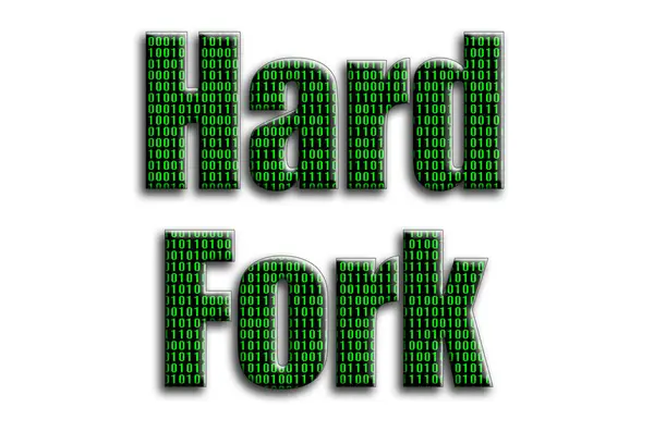 Sabit çatal. Yazıt yeşil ikili kod tasvir fotoğrafçılığın bir dokusu vardır.