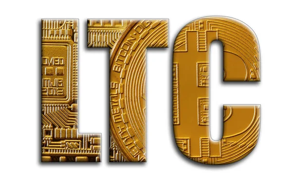 LTC. Yazıt birkaç bitcoins tasvir fotoğrafçılığın bir dokusu vardır.