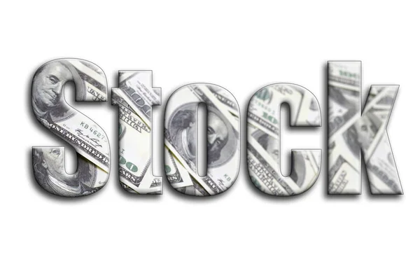 Stock Inscription Has Texture Photography Which Depicts Lot Dollar Bills — Stock Photo, Image