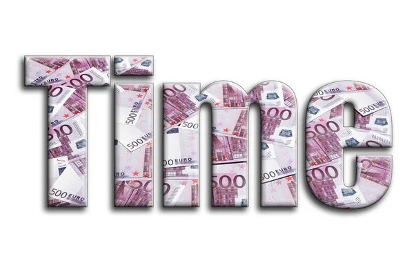 Zaman. Yazıt fotoğrafçılığın bir sürü 500 euro para fatura tasvir bir dokusu vardır.