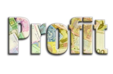 Kar. Yazıt fotoğrafçılığın bir sürü Ukraynalı para fatura tasvir bir dokusu vardır.