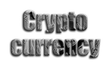 Kripto para birimi. Yazıt birkaç gümüş bitcoins tasvir fotoğrafçılığın bir dokusu vardır.
