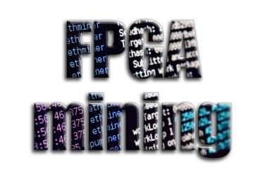 FPGA incelemesi. Yazıt cryptocurrency araştırma yazılım ekran gösteriyor fotoğrafçılığın bir dokusu vardır.