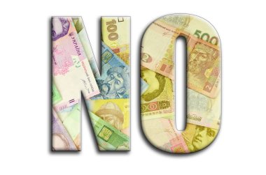 No Yazıt fotoğrafçılığın bir sürü Ukraynalı para fatura tasvir bir dokusu vardır.