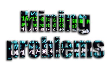 Araştırma sorunları. Yazıt cryptocurrency araştırma yazılım ekran gösteriyor fotoğrafçılığın bir dokusu vardır.