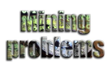 Araştırma sorunları. Bir doku bir grafik hızlandırıcı ekran kartı üzerinde birkaç bitcoins tasvir fotoğrafçılığın yazıt vardır.