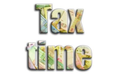 Vergi zamanı. Yazıt fotoğrafçılığın bir sürü Ukraynalı para fatura tasvir bir dokusu vardır.