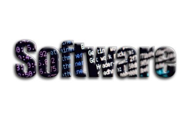 Yazılım. Yazıt cryptocurrency araştırma yazılım ekran gösteriyor fotoğrafçılığın bir dokusu vardır.