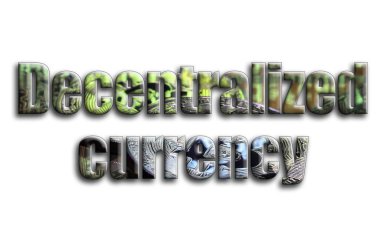 Adem-i merkeziyetçi para birimi. Bir doku bir grafik hızlandırıcı ekran kartı üzerinde birkaç bitcoins tasvir fotoğrafçılığın yazıt vardır.