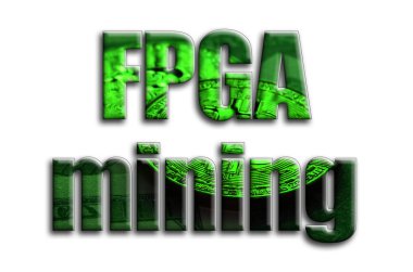 FPGA incelemesi. Yazıt birkaç bitcoins doları faturalarında gösterilen fotoğrafçılığın bir dokusu vardır.