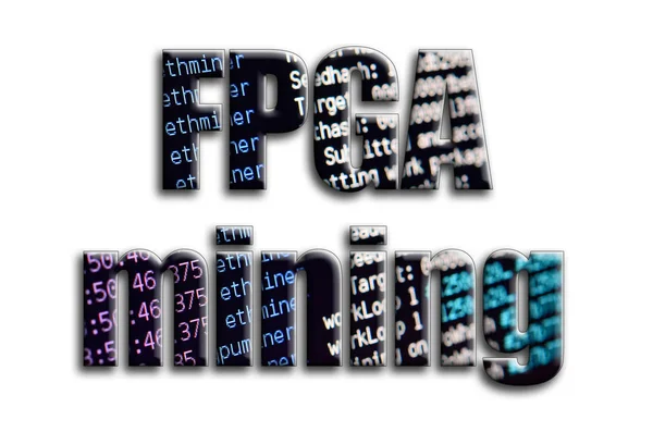 FPGA incelemesi. Yazıt cryptocurrency araştırma yazılım ekran gösteriyor fotoğrafçılığın bir dokusu vardır.