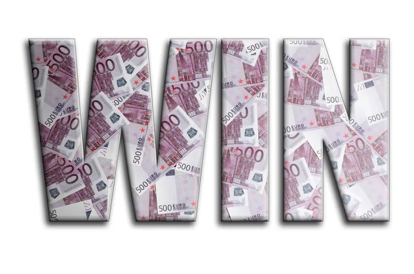 Kazanmak. Yazıt fotoğrafçılığın bir sürü 500 euro para fatura tasvir bir dokusu vardır.