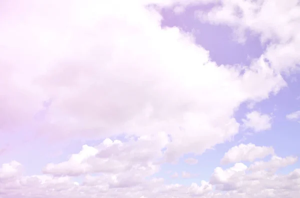 Spazio Celeste Colore Blu Con Sacco Spesse Nuvole Bianche Immagine — Foto Stock