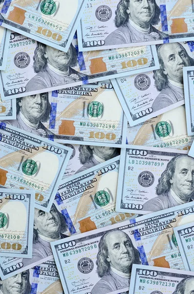 Een Groot Aantal Van Ons Dollarbiljetten Van Een Nieuw Ontwerp — Stockfoto