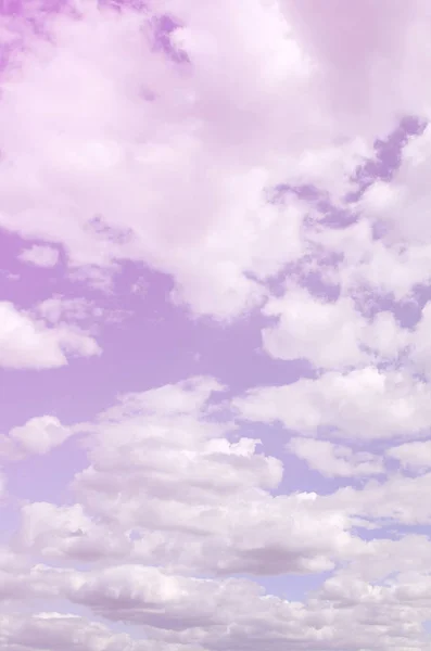 Cielo Blu Con Sacco Nuvole Bianche Diverse Dimensioni — Foto Stock