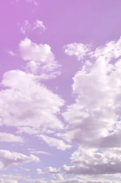 Cielo Nuvoloso Blu Con Molte Piccole Nuvole Che Bloccano Sole — Foto Stock
