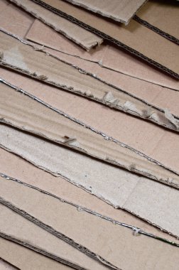 Kağıt dokular, arka plan geri dönüşüm hazır kazıklı. Eski office karton atık kağıt geri dönüşüm için bir paket. Çöp yığını